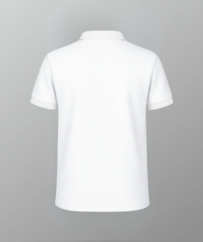Unisex White PE-Polo T-shirt (GR6 – GR12)-NAS