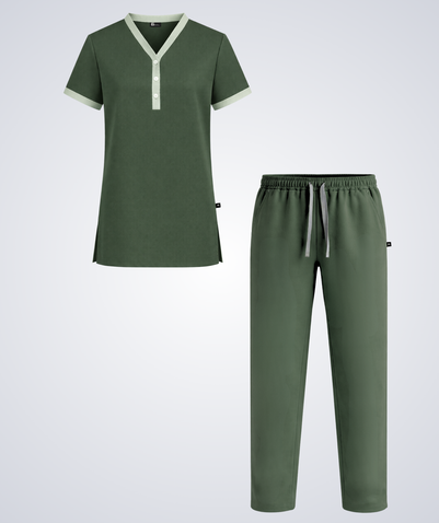 Women’s Maid Uniform – Henley Neck Set