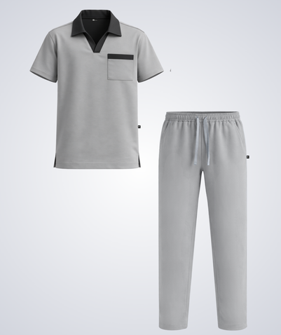Men’s Housekeeping Uniform – V-Collar Set