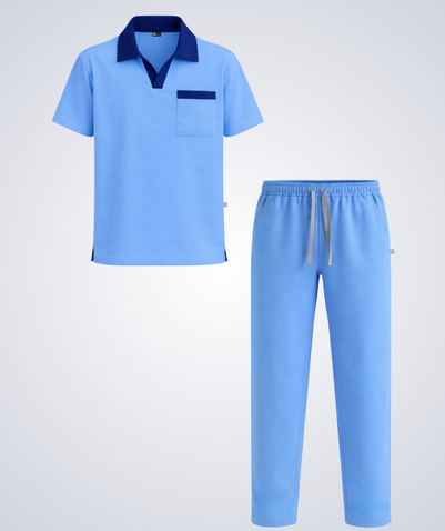 Men’s Housekeeping Uniform – V-Collar Set