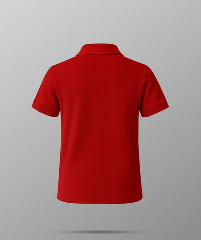Unisex Red PE- Polo Tshirt (KG-GR5)-NAS
