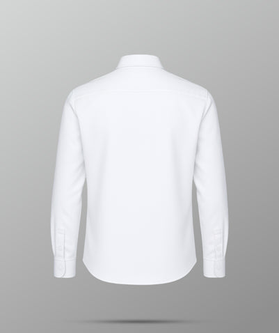 Boys White Long Sleeve Shirt (GR 1 – GR 5)-NAS
