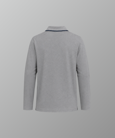 Unisex Long Sleeve Polo T-Shirt Grey (GR5–GR12)–Al Shorouq