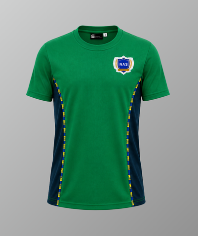 Unisex PE T-Shirt Green (KG1–GR5) - NAS