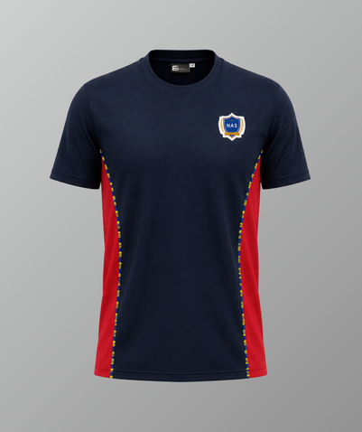 Unisex PE T-Shirt Red (GR6–GR12) - NAS