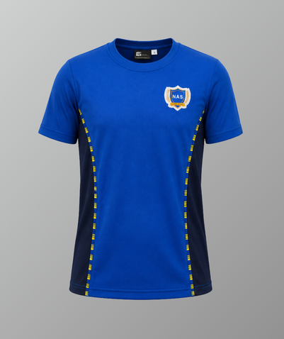 Unisex PE T-Shirt Royal Blue (KG1–GR5) - NAS