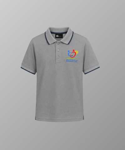 Unisex Short Sleeve Polo T-Shirt Grey (GR5–GR12) – Al Shorouq