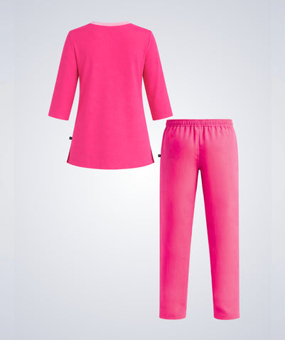 Women’s Maid Uniform – Contrast V-Neck Set