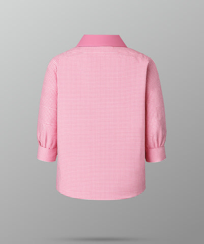 Girls Pink Stripe Blouse KG-RAS