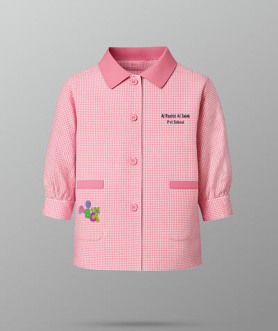 Girls Pink Stripe Blouse KG-RAS