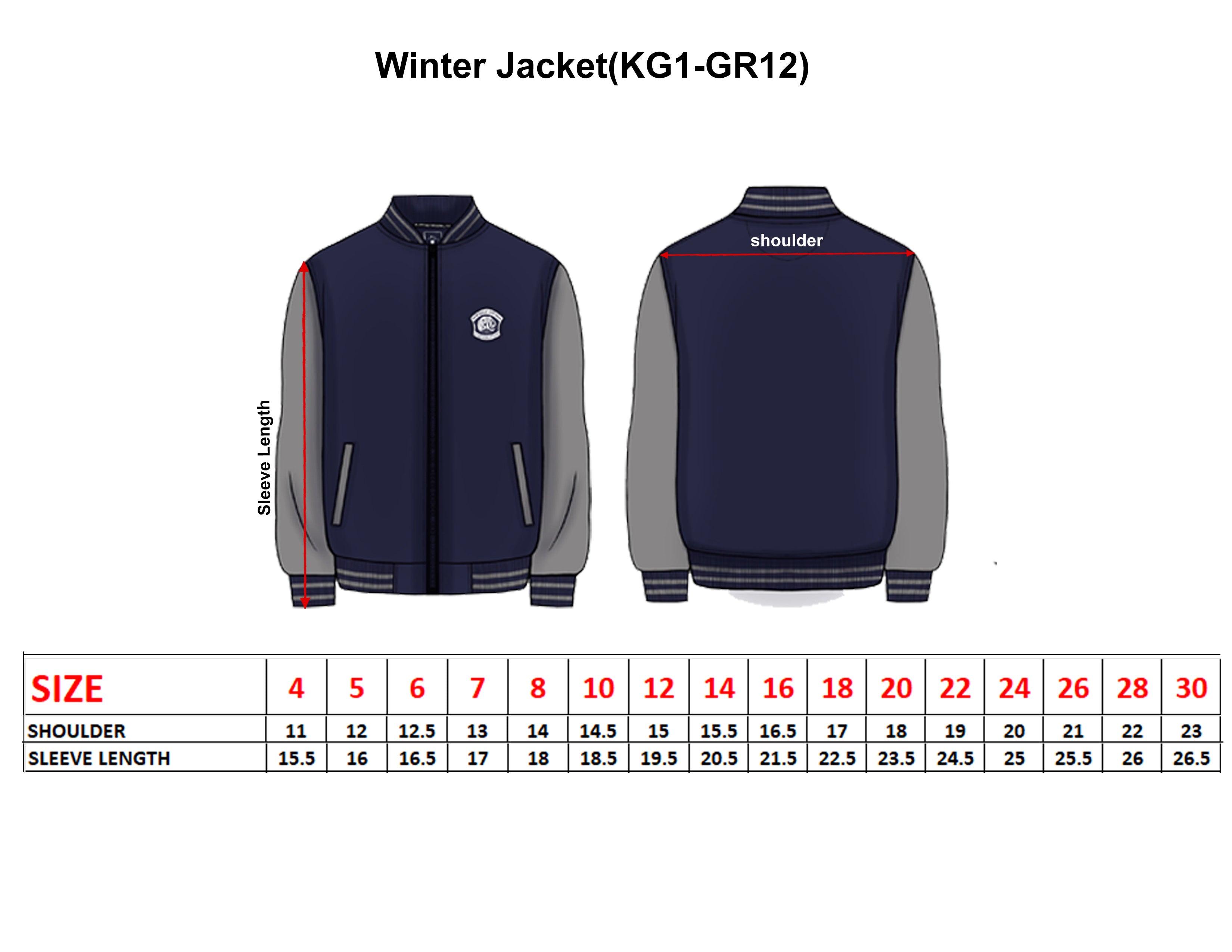 Winter Jacket(KG1-GR12)-Al Ain