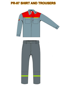 Molten Metal Splash set(Shirt & Trouser)